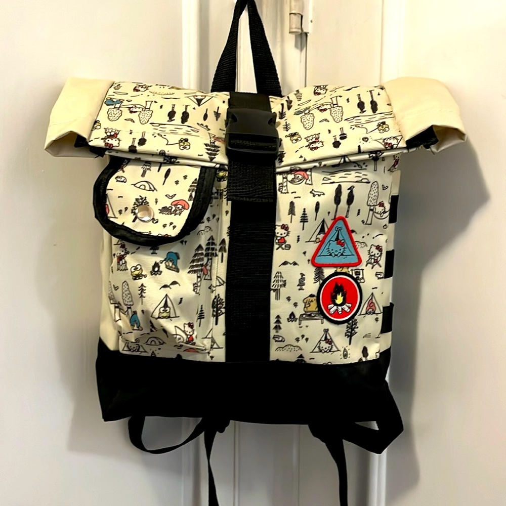 Hello Kitty Sanrio backpack camping